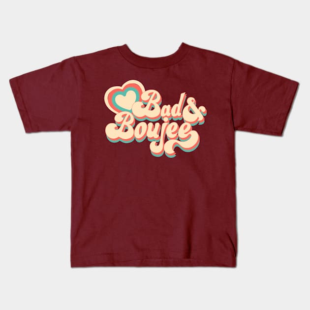 Groovy Bad & Boujee Kids T-Shirt by Lucky Trunk Creations